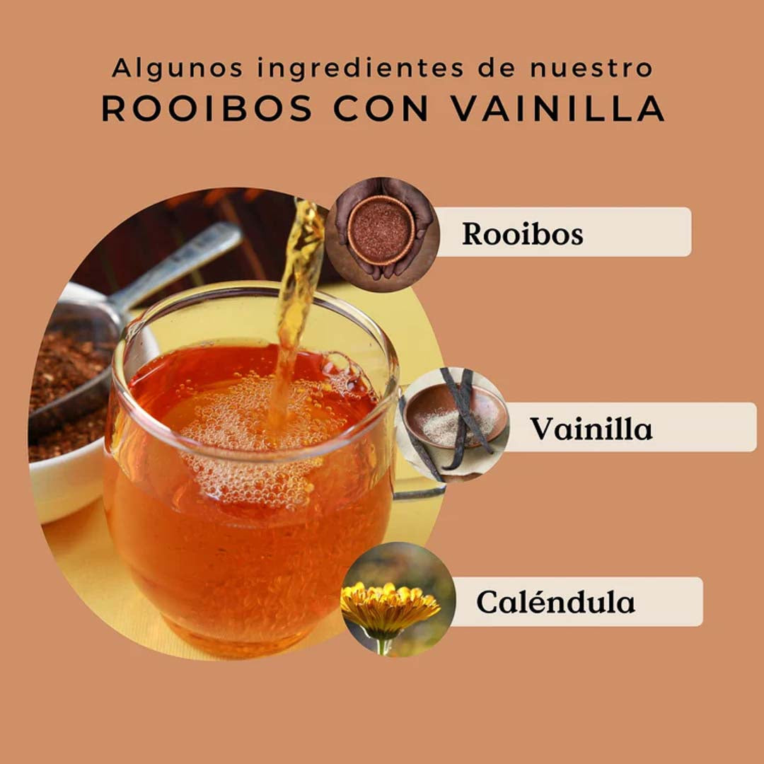 Rooibos con Vainilla y Caléndula Ecológico 100g