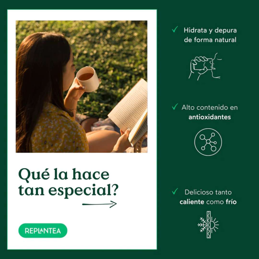 Té Verde con Granada y Mango Ecológico 100g
