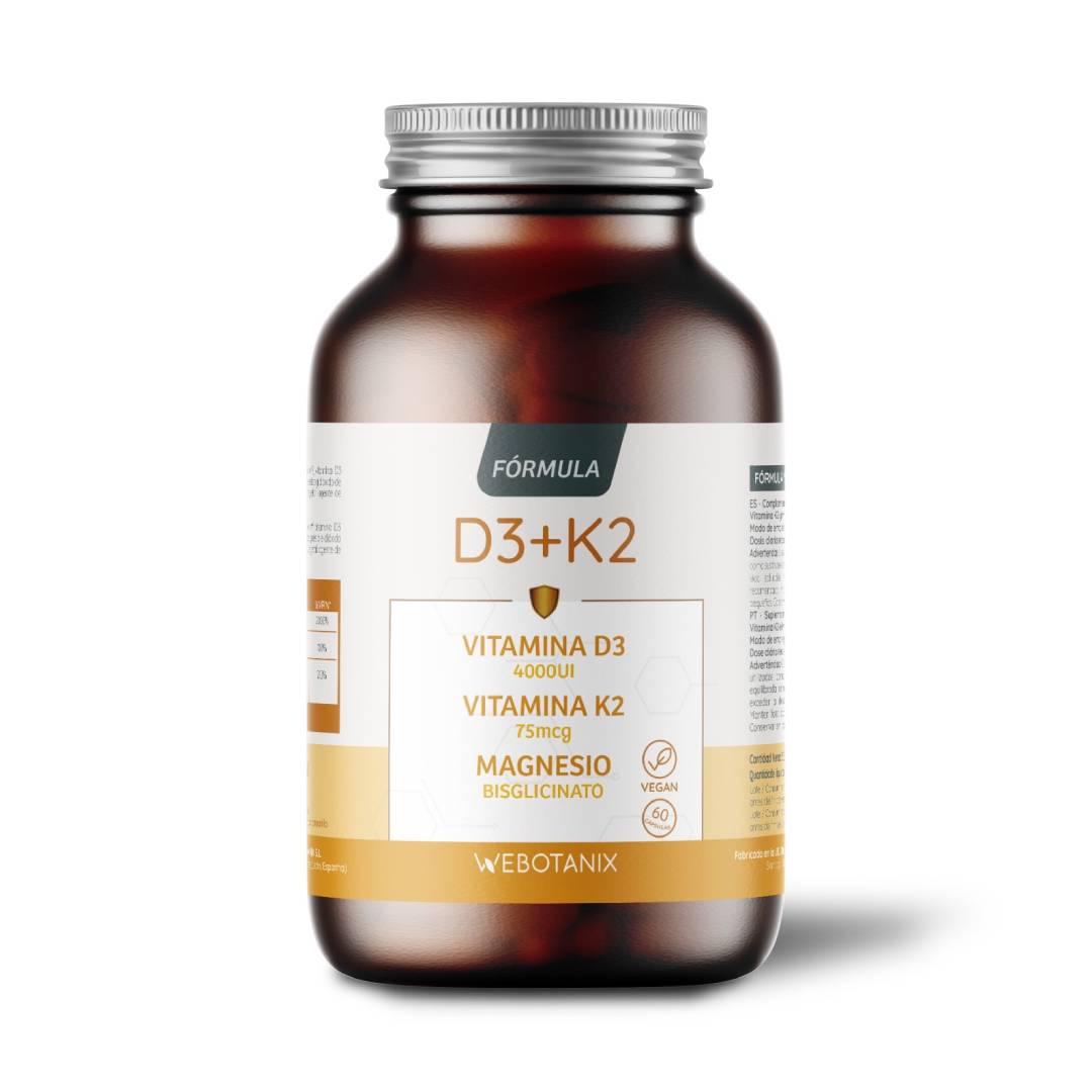 Vitamina D3+K2 60 cápsulas