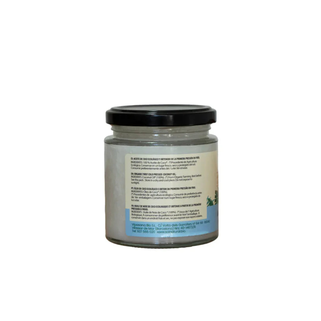 Aceite de Coco Primera Presión en Frío 200ml Bio