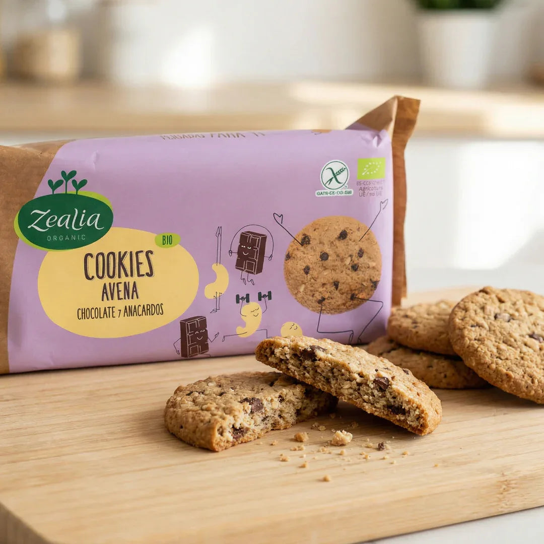Cookies Avena Chocolate y Anacardos Bio 130g