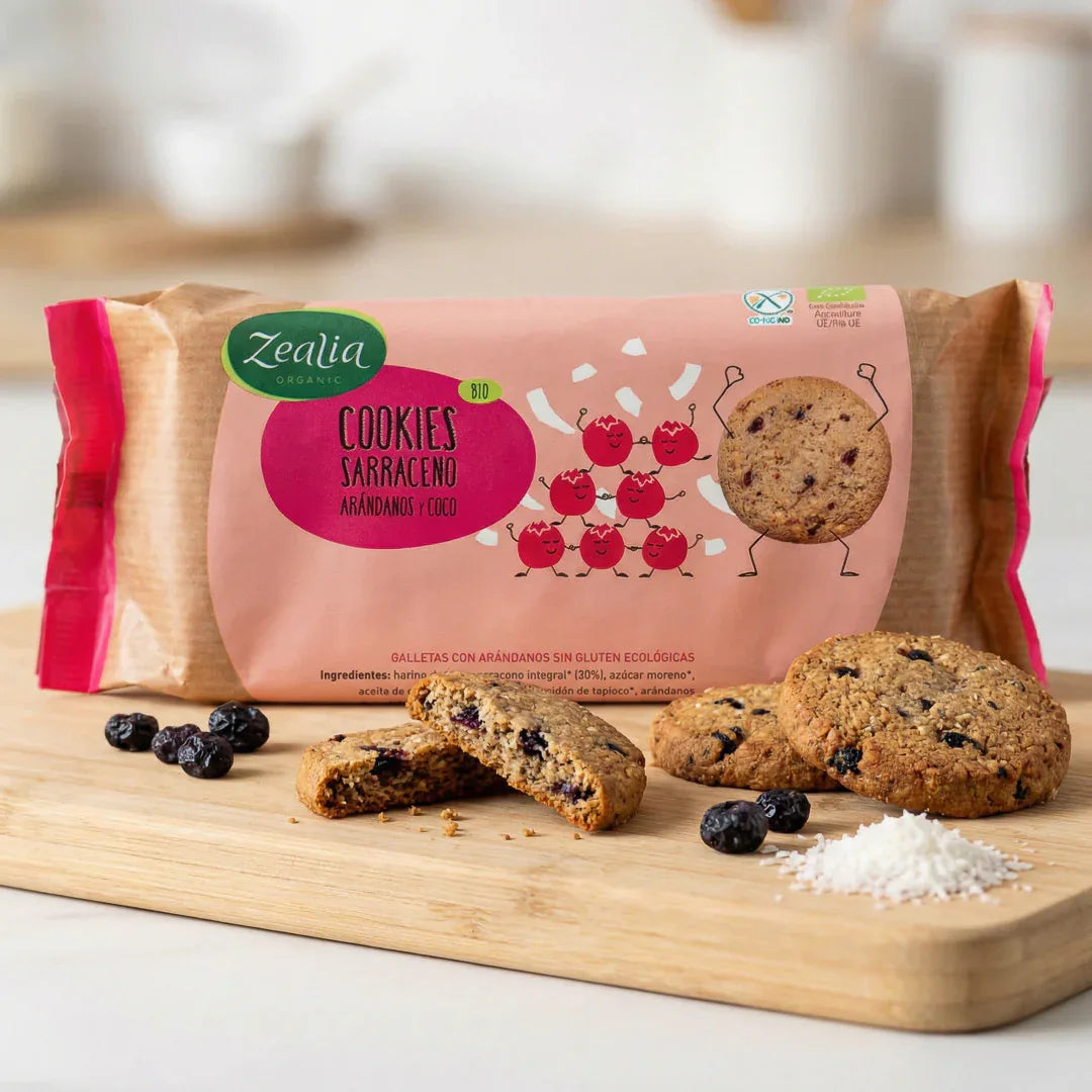 Cookies sarraceno arándanos y coco BIO 130g