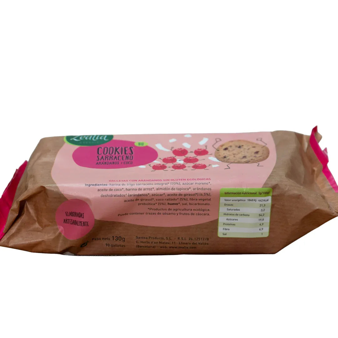 Cookies sarraceno arándanos y coco BIO 130g