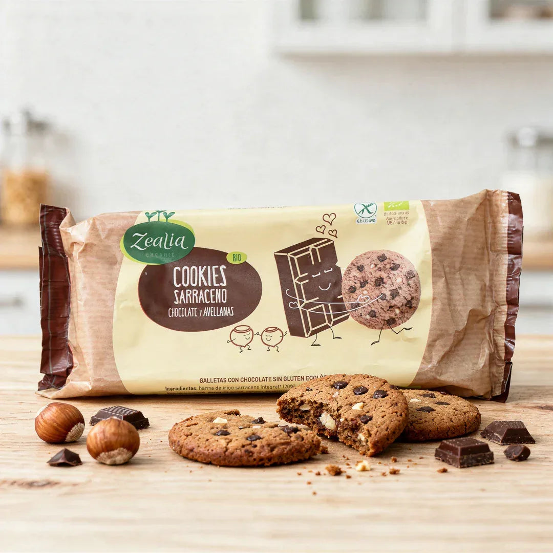 Cookies sarraceno chocolate y avellanas BIO 130g