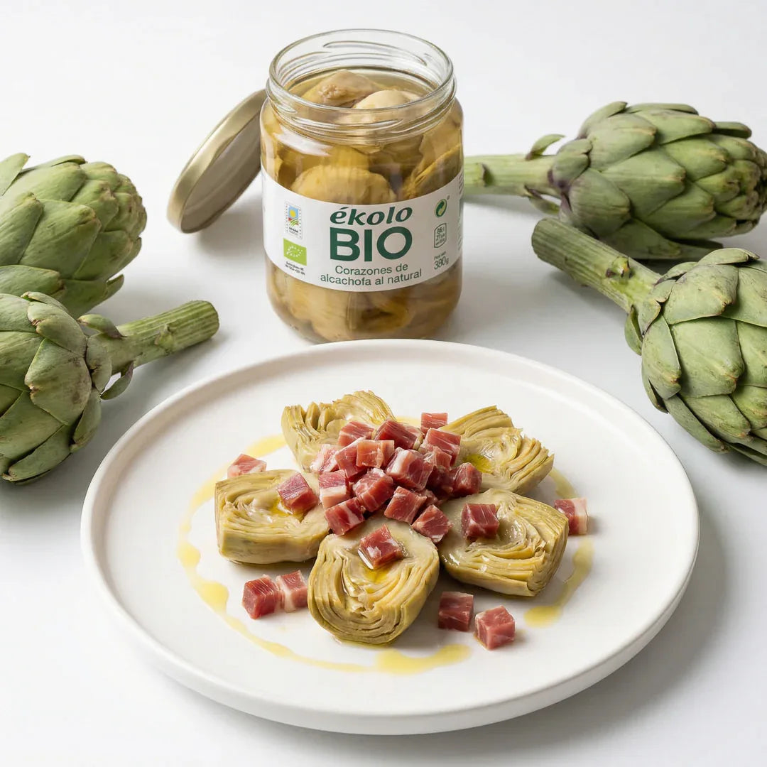 Corazones de Alcachofa Al Natural Extra Ecológicos 400g
