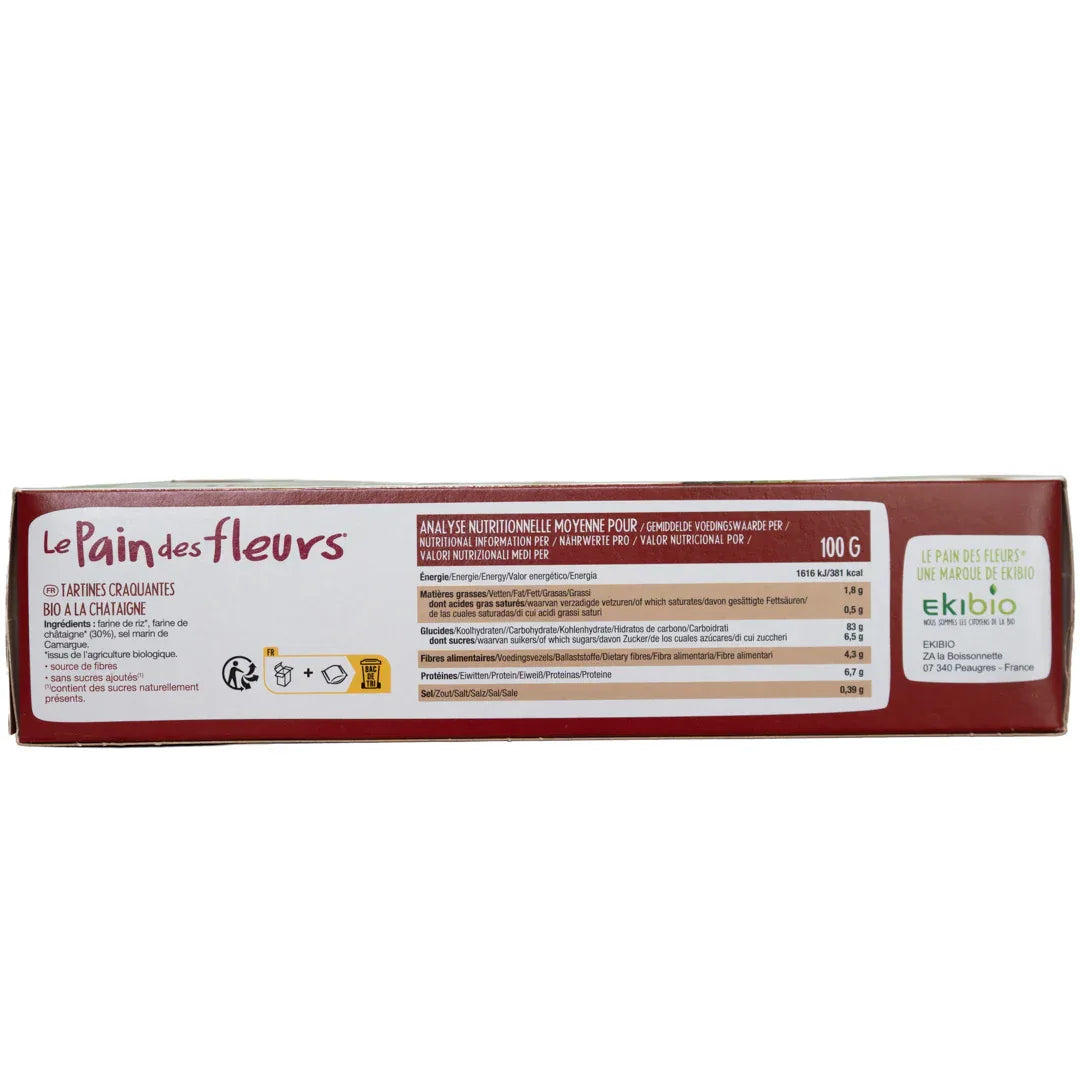Cracker Castaña Le Pain Des Fleurs 300 G