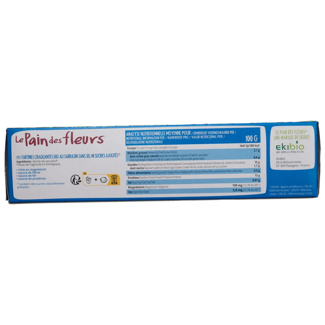 Cracker de Trigo Sarraceno Sin Sal Le Pain Des Fleurs 300 G