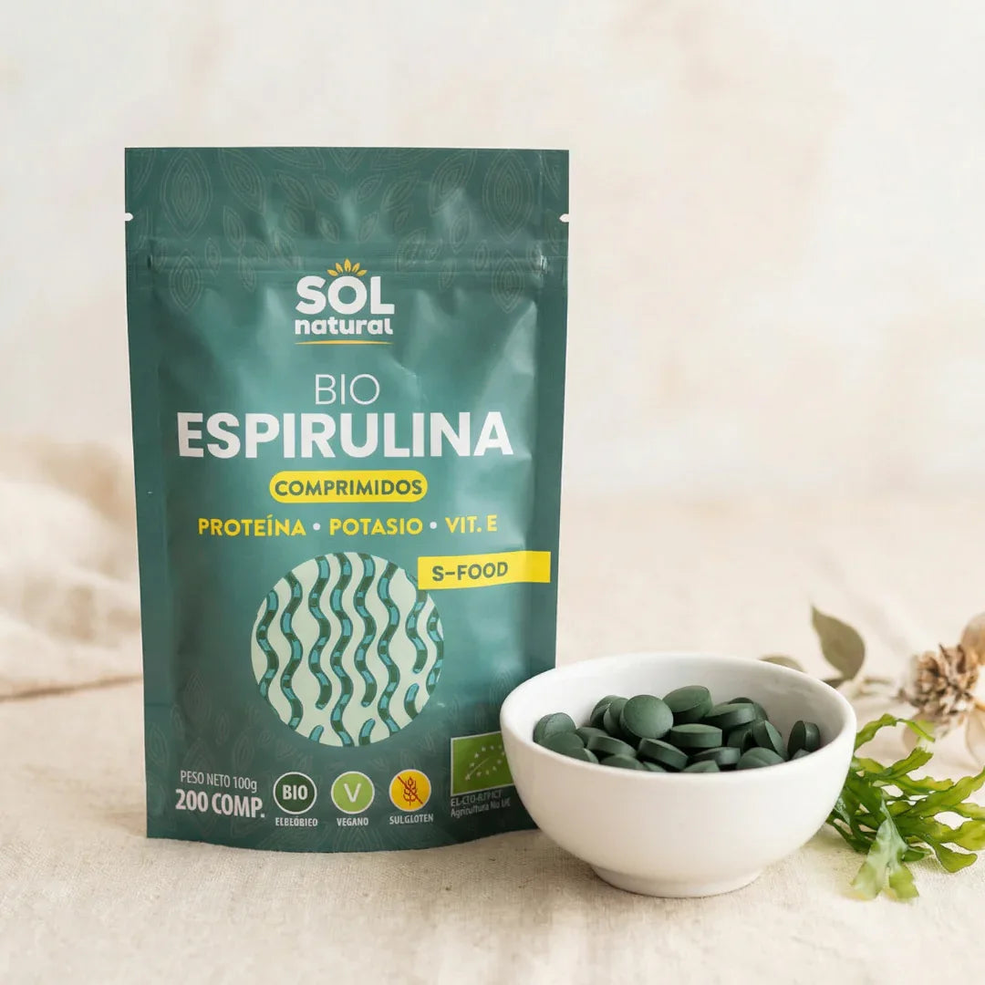 Espirulina en Tabletas Bio (200 uds) - Borboletamarket