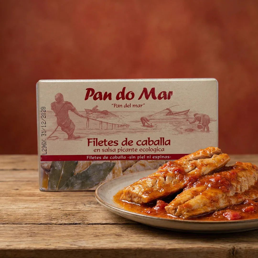Filetes Caballa en Salsa Picante Ecológica 125ml