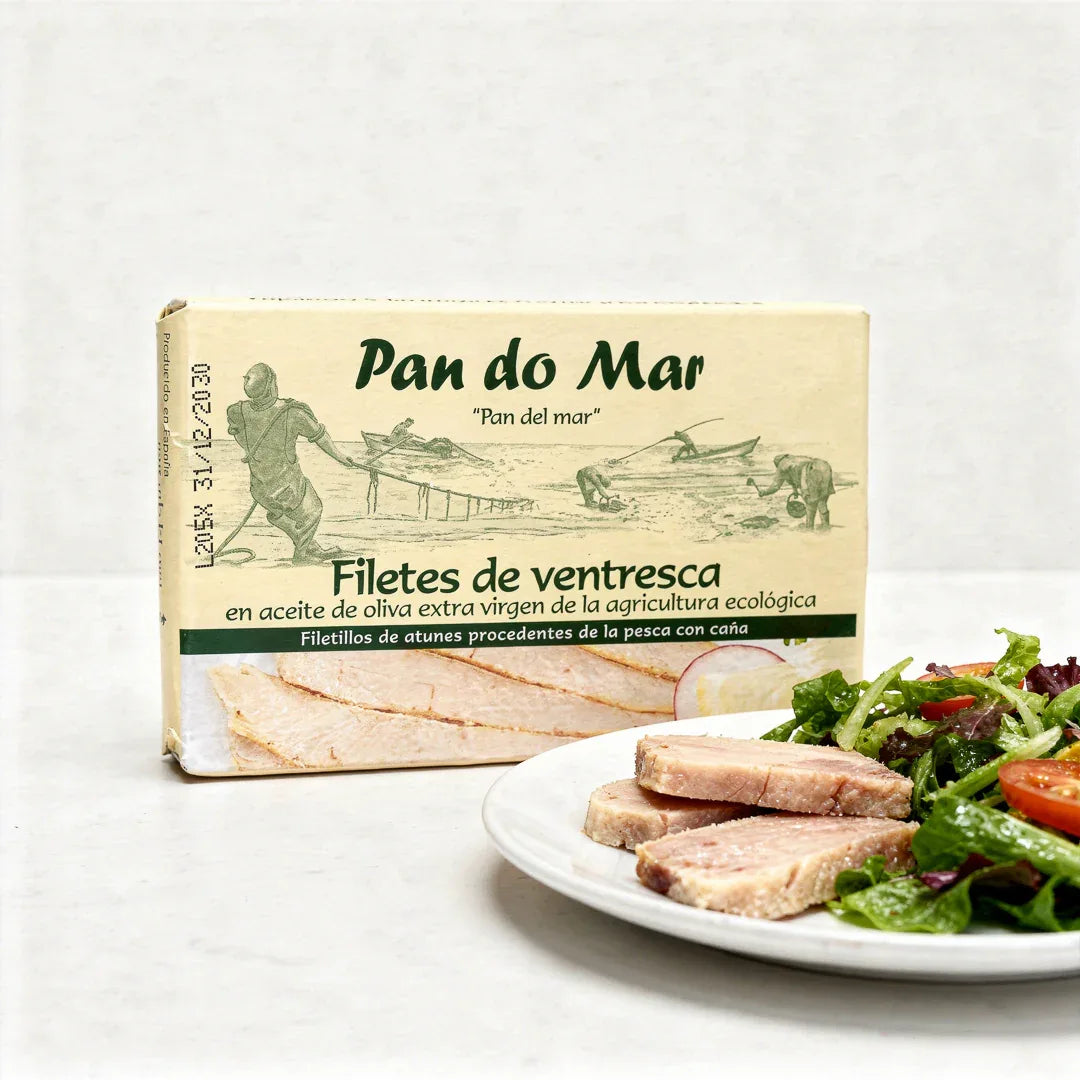Filetes de Ventresca de Atún Claro en Aceite de Oliva Ecológico 120g