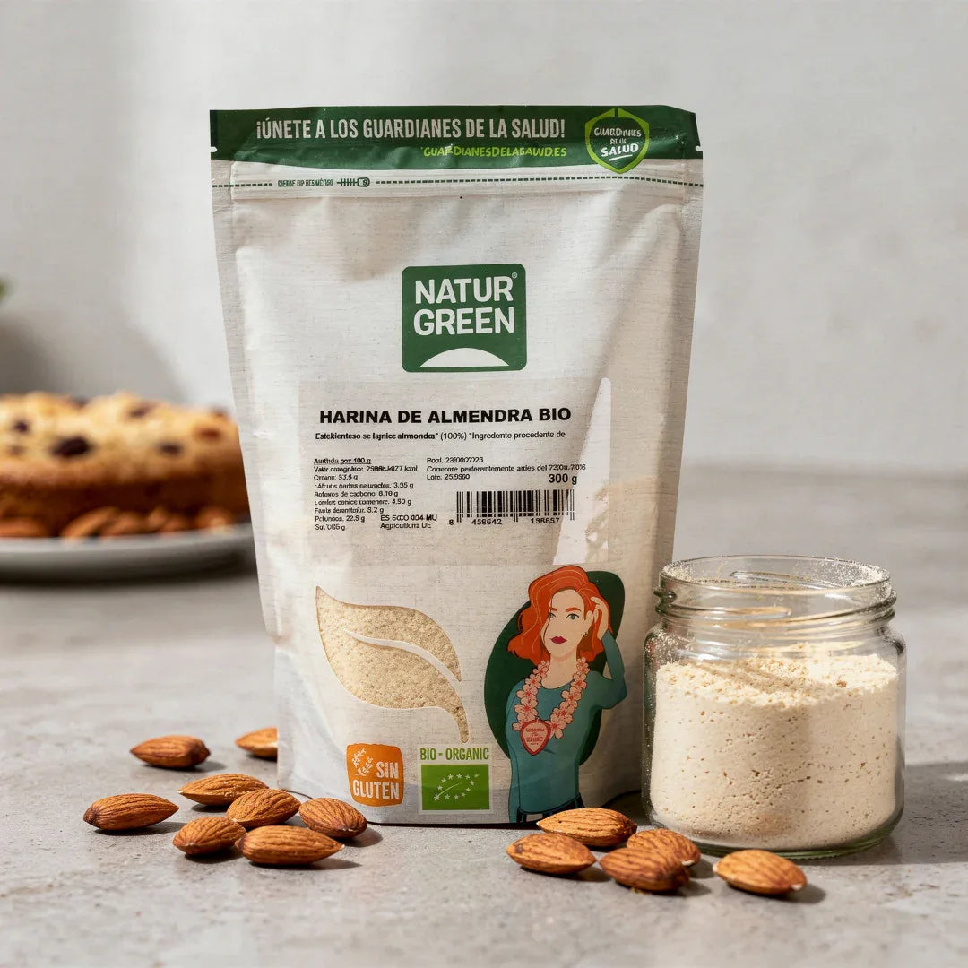 Harina de Almendra Bio 300 G - Borboletamarket