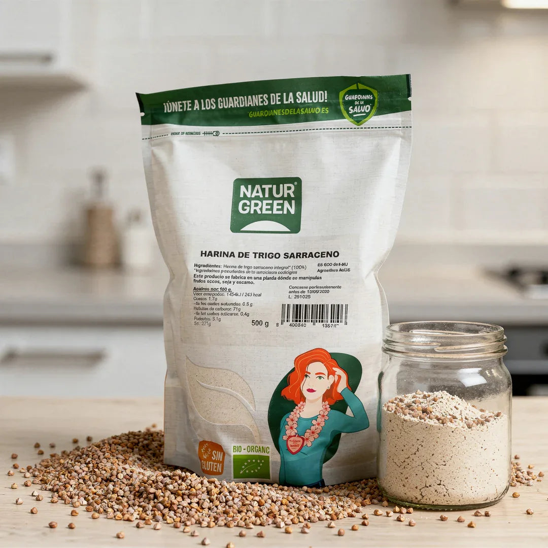 Harina de Trigo Sarraceno Bio Sin Gluten 500 G - Borboletamarket