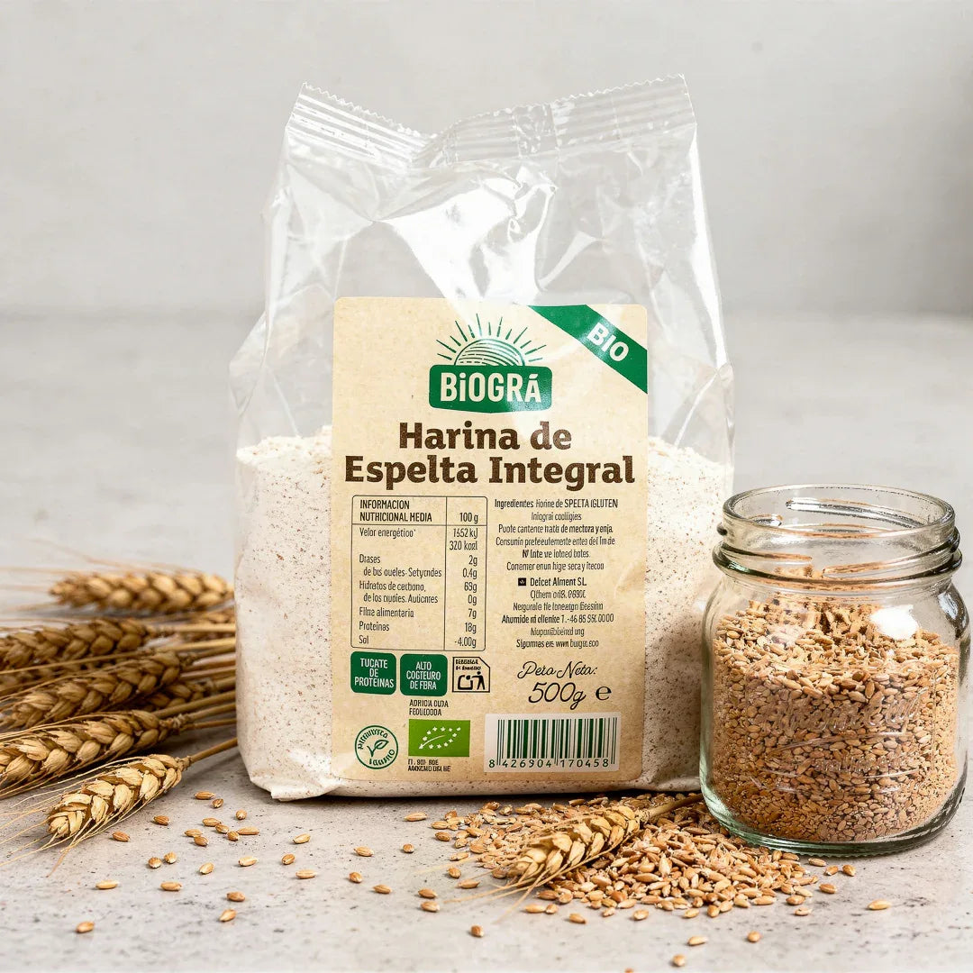 Harina Espelta Integral 500gr - Borboletamarket