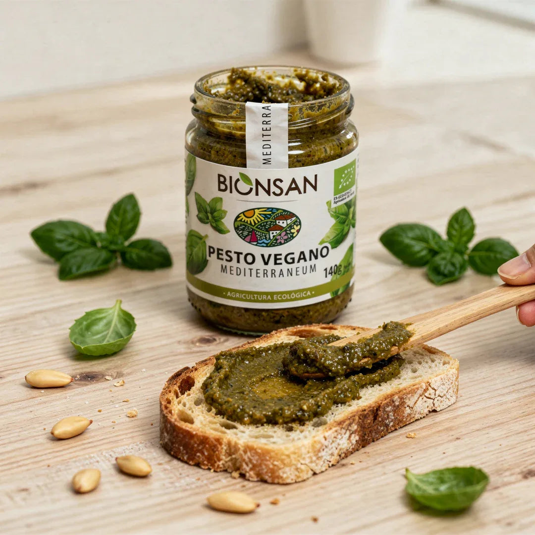 Pesto Vegano Ecológico 140g - Borboletamarket