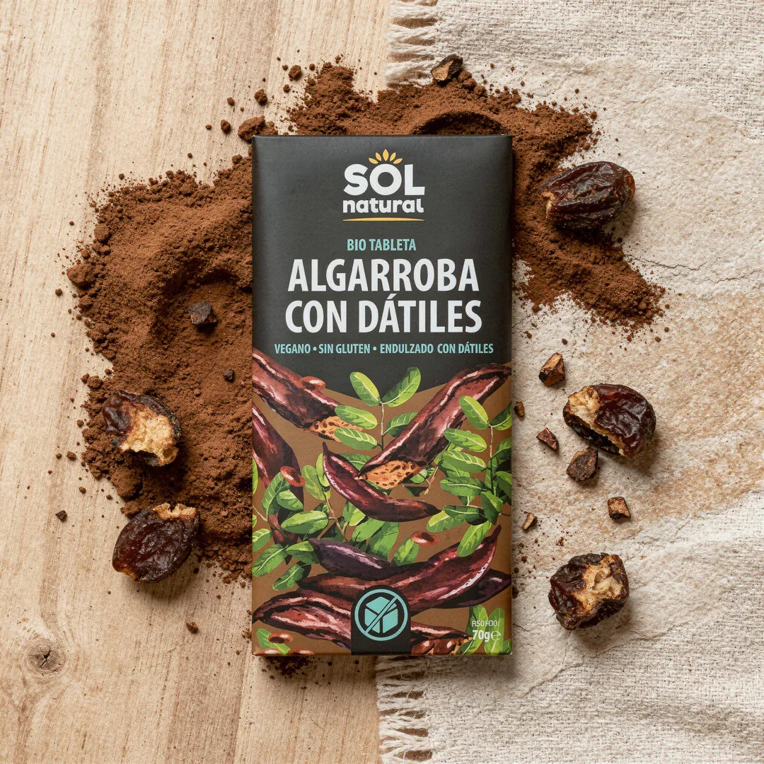 Tableta Algarroba con Dátiles Bio 70g