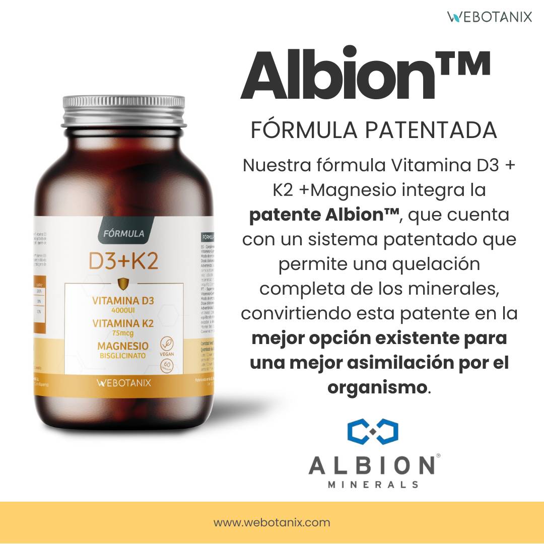 Vitamina D3+K2 60 cápsulas