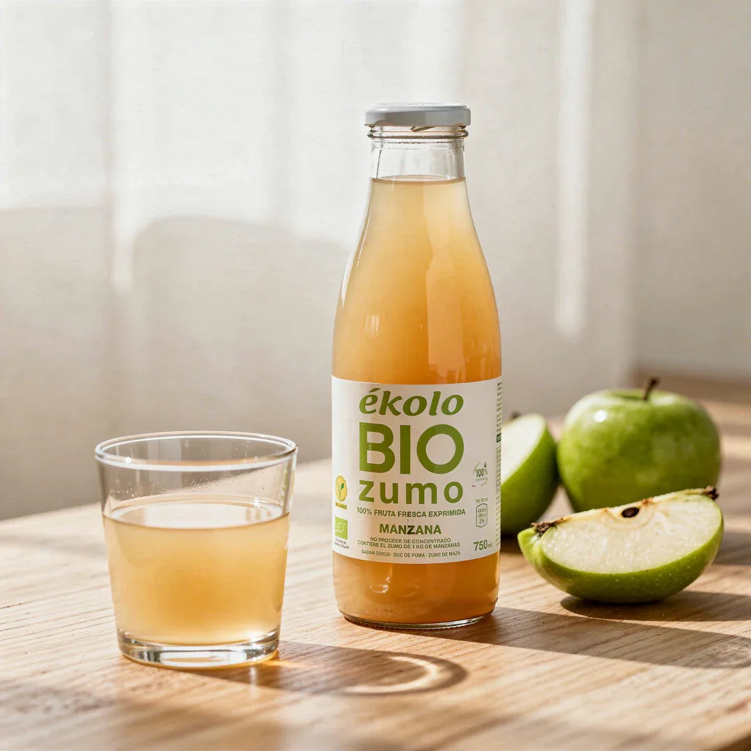 Zumo de Manzana sin pulpa Bio 750ml - Borboletamarket
