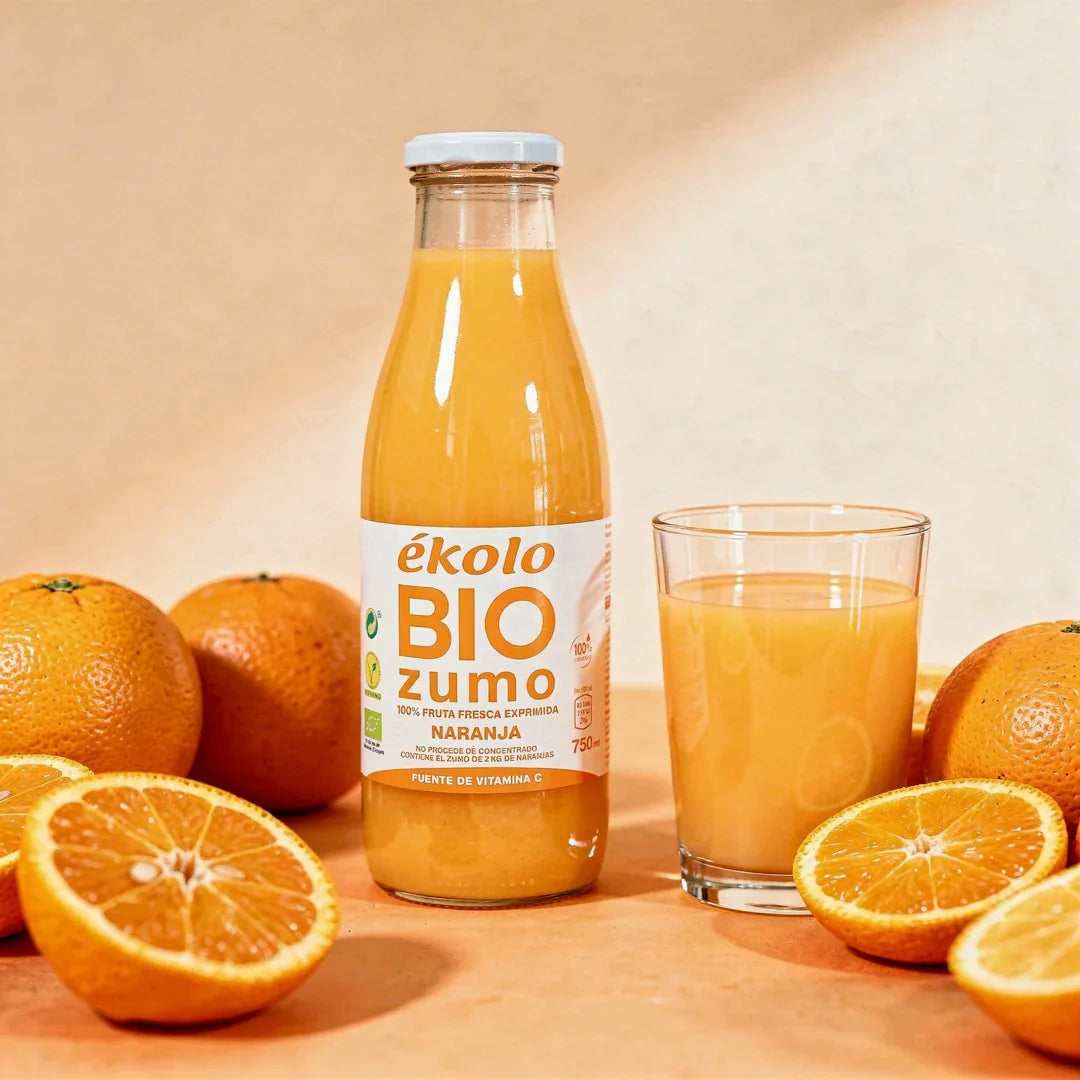 Zumo de Naranja Ecológico 750ml - Borboletamarket